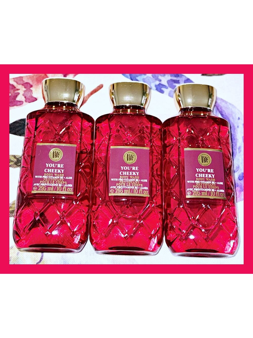 Bath & Body Works You're Cheeky 10oz Shower Gel Body Wash with Aloe B5 x3